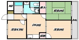 アビタシオン萩原の物件間取画像